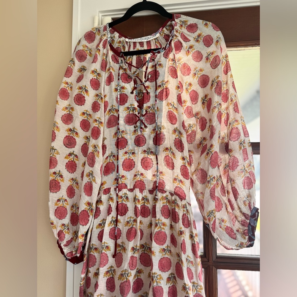 $850 Alix of Bohemia Pomegranate Dress - Picture 4 of 5